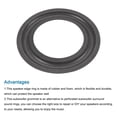 thumbnail image 4 of Unique Bargains Rubber Speaker Foam Edge Surround Rings 2.5 Inch 39mm x 66mm Subwoofer Rings for Repair or DIY Dark Green 4 Pcs, 4 of 5