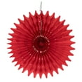 thumbnail image 2 of Floral Reef Set of 3 - 8" Party Paper Rosettes Fan Medallions (Red), 2 of 5