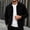 Black, variant on IUYRTFE Men's Corduroy Jacket with Pockets Full Zip Turn Down Collar Long Sleeve Casual Outerwear