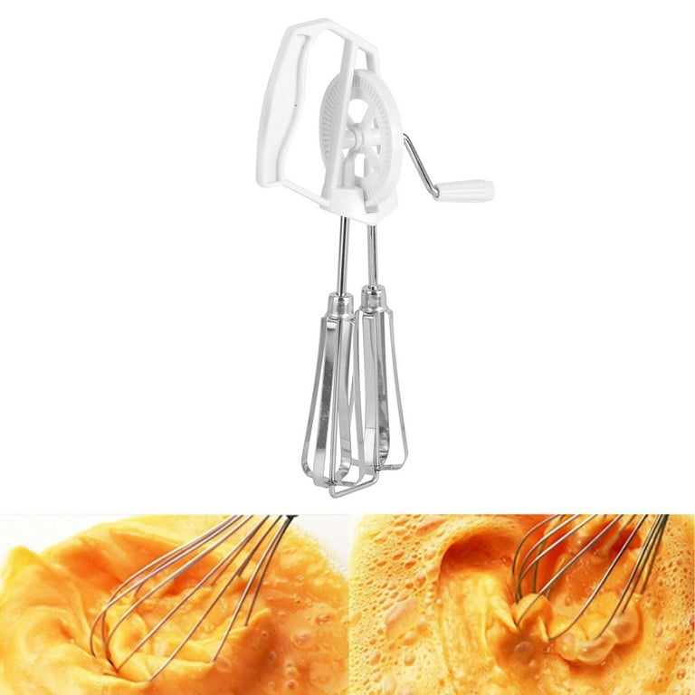 Loewten Egg Beater Stainless Steel Hand Crank 10 Inches Manual Hand Mixer  for Kitchen 