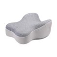 thumbnail image 2 of Almohada para rodillas para quienes duermen de lado Almohada para piernas para dormir de lado Garantiza estabilidad Espuma viscoelástica para viajes Gris, 2 of 8