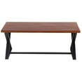 thumbnail image 2 of AmeriHome Acacia Wood Cross Leg Living Room Table Set, 2 of 5