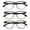 C1+C2+C3(HT+HH+HS), variant on LAMBBAA Blue Light Blocking Glasses 3 Pack Square Metal Frame Computer Gaming Eyeglasses Anti Glare(Black+Leopard+Tortoise)