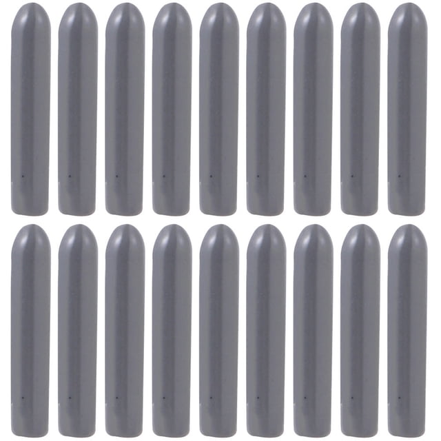 OULII 100pcs Prong Protection Dishwasher Rack Tip Dark Grey PVC For Households Use