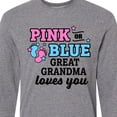thumbnail image 4 of Inktastic Pink or Blue Great Grandma Loves You Long Sleeve T-Shirt, 4 of 5
