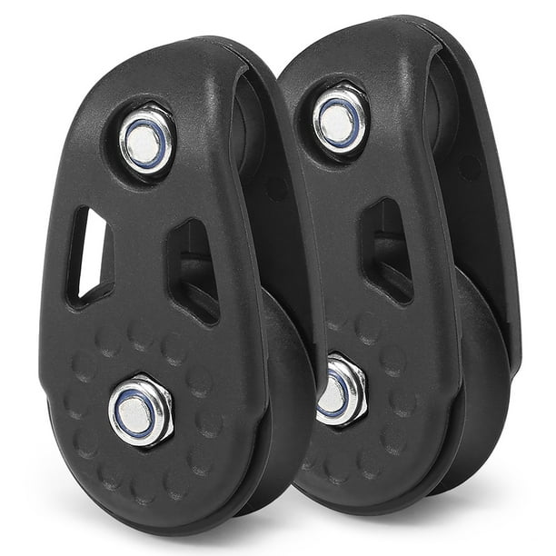 2 PCS Kayak Slide Rail Anchor Trolley Kit Pulley Blocks for Kayak Canoe