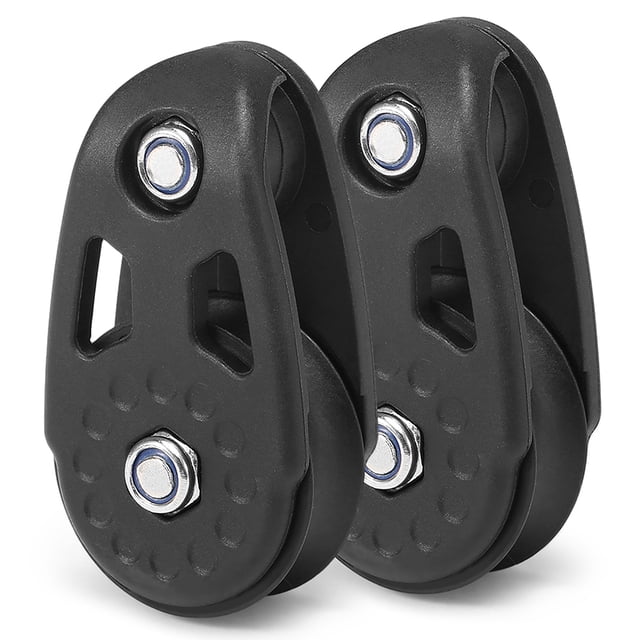 Polea 2 PCS Kayak Slide Rail Anchor Trolley Kit Polea Bloques para Kayak Canoa Barco CACAGOO Polea