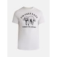 thumbnail image 5 of Humor Men's and Big Men's Sloth Graphic Cotton Tee with Short Sleeves, Sizes S-3XL, 5 of 5