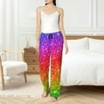 thumbnail image 4 of Rateoe Colorful Glitter Pattern Women’s Ultra-Soft Comfy Pajama Lounge Pants Sleepwear,Comfortable Lounge Wear,lightweight Pajamas, Casual Home Wear-Medium, 4 of 6