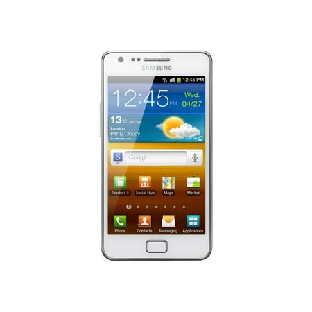 Samsung Galaxy S II - 4G smartphone / Internal Memory 16 GB - microSD slot - OLED display - 4.52" - 800 x 480 pixels - rear camera 8 MP - Sprint Nextel - white