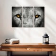 thumbnail image 4 of Elephant Stock Lion Eyes Pop Wall Art - Horizontal Multi Panel Canvas - Living Room Wall Decor - Animal Multi Panel - Gray And Orange Decor - 23" x 14", 4 of 4