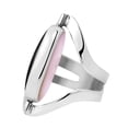 thumbnail image 2 of Two in One Oval Black Onyx and Pink MOP Inlay Sterling Silver Ring, 2 of 7