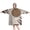 Brown Boho Geometric, variant on Wearable Oversized Blanket,Blue Paisley Pattern Wearable Blanket Hoodie for Adults,Cozy Hooded Blankets with Super Pockets,Super Warm Fuzzy Pullover for Women & Men
