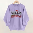 thumbnail image 6 of Merry Christmas Sweatshirts Womens Crewneck Christmas Printed Shirts Loose Long Sleeve Blouses Casual Xmas Sweatshirt Holiday Party Pullover Sweater Tops XXL, 6 of 8