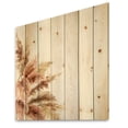 thumbnail image 2 of Designart 'Exotic Dry Pampas Grass On White Background' Traditional Print on Natural Pine Wood, 2 of 5