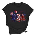 thumbnail image 4 of Women 4th of July Independence Day Shirts Funny Patriontic Graphic Short Sleeve Tee Tops, 4 of 6