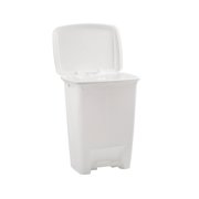 Rubbermaid 8.25G Step-On Trash Can, White