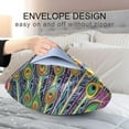 thumbnail image 7 of GZHJMY Satin Pillowcase for Hair and Skin Breathable Slip-Cool, Wrinkle-Resistant Soft and Smooth 20x26In Single Side Envelope Opening Without Zipper Peacock Colorful, 7 of 7