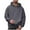 Dark Gray, variant on Men Solid Color Basic Hoodies Drawstring Fashion Sports Loose Pullover Hooded Sweatshirts with Pockets Activewear White XXL
