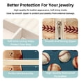 thumbnail image 3 of Baseball Decorative Square Travel Portable Jewelry Display Box - Earring Organizer, Necklace and Bracelet Storage Case for Girls and Women, 3 of 6