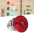 thumbnail image 2 of 22mm Metal Stainless steel latching Mushroom metal push stop button, 2 of 8
