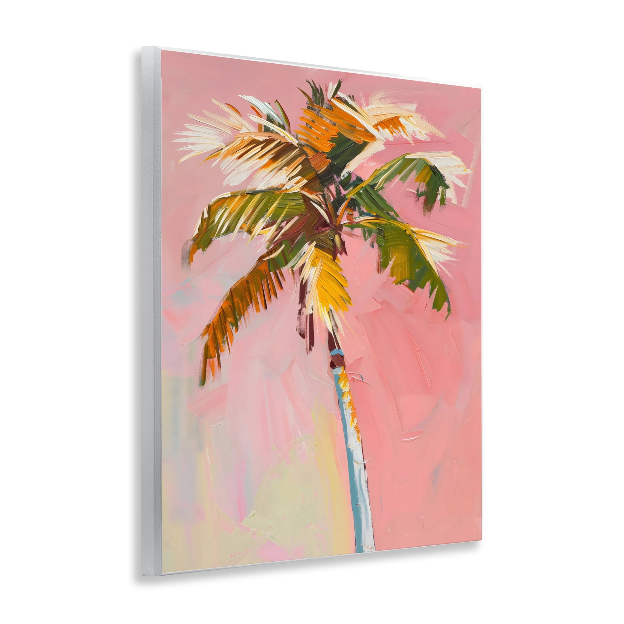 Stupell Industries Pink Palm Summer Oasis Wall Plaque Art, design by The Prints Vibe