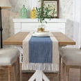 thumbnail image 4 of WEUVEB 1Ud Mantel Decorativo De Y Lino Resistente Azul Con Estilo Retro Para, 4 of 7
