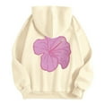 thumbnail image 7 of CONFREE Hoodies For Women Floral Prints Hoodies For Women Trendy Long Sleeve Casual Pullover Sweatshirts With Pockets Comfy Winter Clothes, 7 of 7