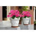 thumbnail image 3 of Morttic 2 Pcs Artificial Red Geranium Bush Faux Flowers Geraniums Silk Flowers Outdoor Plant Bush Red Geraniums for Floral Home Decor Indoor Garden Patio Grave Cemetary Vase Table Centerpiece, 3 of 7