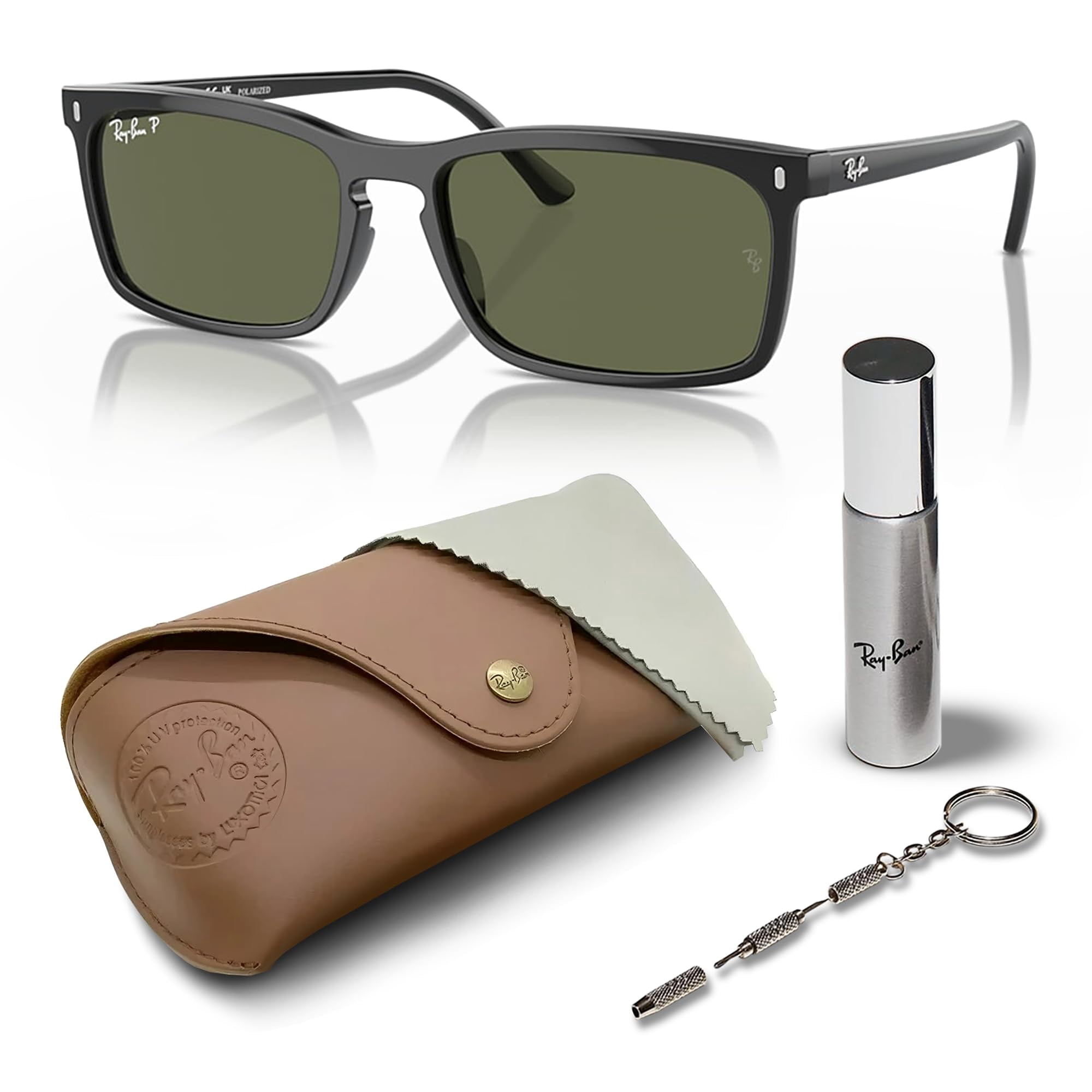 Ray-Ban Rb8061 Titanium Octagonal Sunglasses - Walmart.com