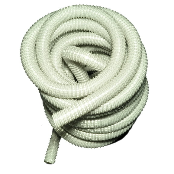 Vacuum Cleaner Hose 50 Feet Long, 1 1/4" Diameter Vinyl Wire Reinforced Color Beige