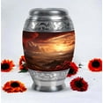thumbnail image 4 of Scarlet Skies Large Urns For Human Ashes Adult Male - Adult Urns For Human Ashes - Urns For Ashes Adult Female - Human Urns For Ashes - Burial Urns For Cremated Remains - Cremation Urn (Size - 10inch), 4 of 5