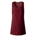thumbnail image 4 of Athletic Dress For Women Sevevn Women's Summer Comfortable Casual Solid Sleeveless Round Neck Button Pocket Dress Short Dress Womens Summer Dresses, 4 of 6