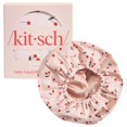 thumbnail image 3 of Kitsch Gorros de Ducha de Lujo para Mujer, Reutilizables E Impermeables Forrados En Sat&eacute;n Flexible, Gorro de Ducha Grande para Hombre, Antideslizantes, de Secado R&aacute;pido, Ajustabl, 3 of 8