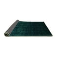 thumbnail image 2 of Ahgly Company Indoor Rectangle Abstract Turquoise Blue Contemporary Area Rugs, 2' x 3', 2 of 4