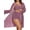 Pink, variant on Plus Size Geometric Print Bikini Set Swimsuits for Women Sexy 3 Piece Bikini Sets for Women with Long Cover-up Size 0XL-5XL