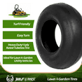 thumbnail image 3 of WOLF PACK 11x4-5 Lawn Mower Tires, Turf Saver Lawn & Garden Tires for Craftsman John Deere Dixon Walker Mower, 4 ply Tubeless, Set of 2, 3 of 5