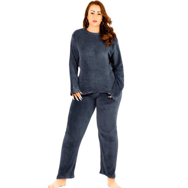Pijama Afelpada Mujer Polar Pantalón Sudadera Unitalla
