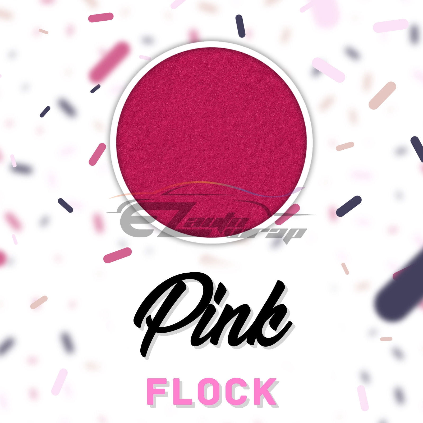 ESSMO Pink Flock Heat Transfer Vinyl HTV Sheet T-Shirt 20" Wide Iron On Heat Press DF03 20"x96"