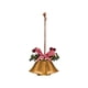 thumbnail image 3 of Adornos de campana de Navidad, decoración colgante para el árbol de Navidad Campana de 2 trompetas dorada, 3 of 9