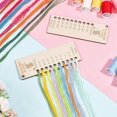 thumbnail image 5 of Wood Blanket Reusable Color Chart Wool Shade Organiser Card,Blanket Planner for Thread Crochet Projects Handmade Gifts A, 5 of 5