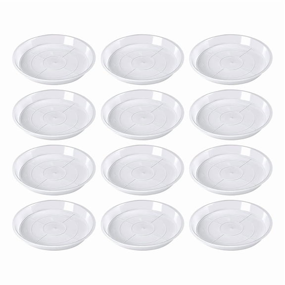30 Pack Plant Suacer 14cm Plant Drip Trays for Pots Clear Plant Pot Trays Water-Repellent Plant Saucers for Gardens,30Pcs x Plant Suacer,Transparent