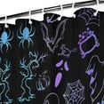 thumbnail image 3 of Black Halloween Ghost Spider Pattern Shower Curtain 36"x72" ,Bathroom Decorative Shower Curtains Set with 12 Hooks,Modern Waterproof Washable Shower Curtain, 3 of 6