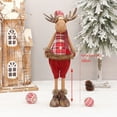 thumbnail image 2 of XUYAN 26.77" Christmas Ornaments Long Stretchable Leg Reindeer Plush for Gift Adjustable Leg Holiday Home Party Decorations Deer Toy for Birthday Party Christmas Gifts, 2 of 6