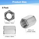 thumbnail image 3 of Tuercas de acoplamiento hexagonales Uxcell 8-Pack M10-1.5 para máquina, acero inoxidable 304, longitud de 20 mm, 3 of 6