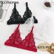 thumbnail image 2 of ZXYOUPING 3pcs Sujetador Sexy Para Mujeres Hueco De Encaje Transparente No Acolchado Para Sujetadores Sin Costuras, 2 of 5