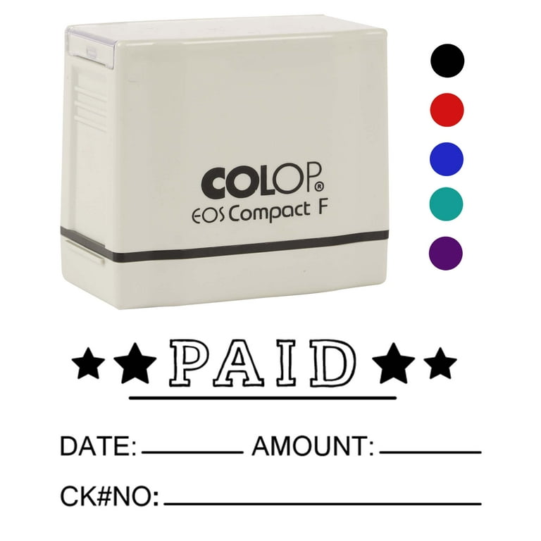 Amazon.com : Billed Self Inking Rubber Stamp Custom Shiny