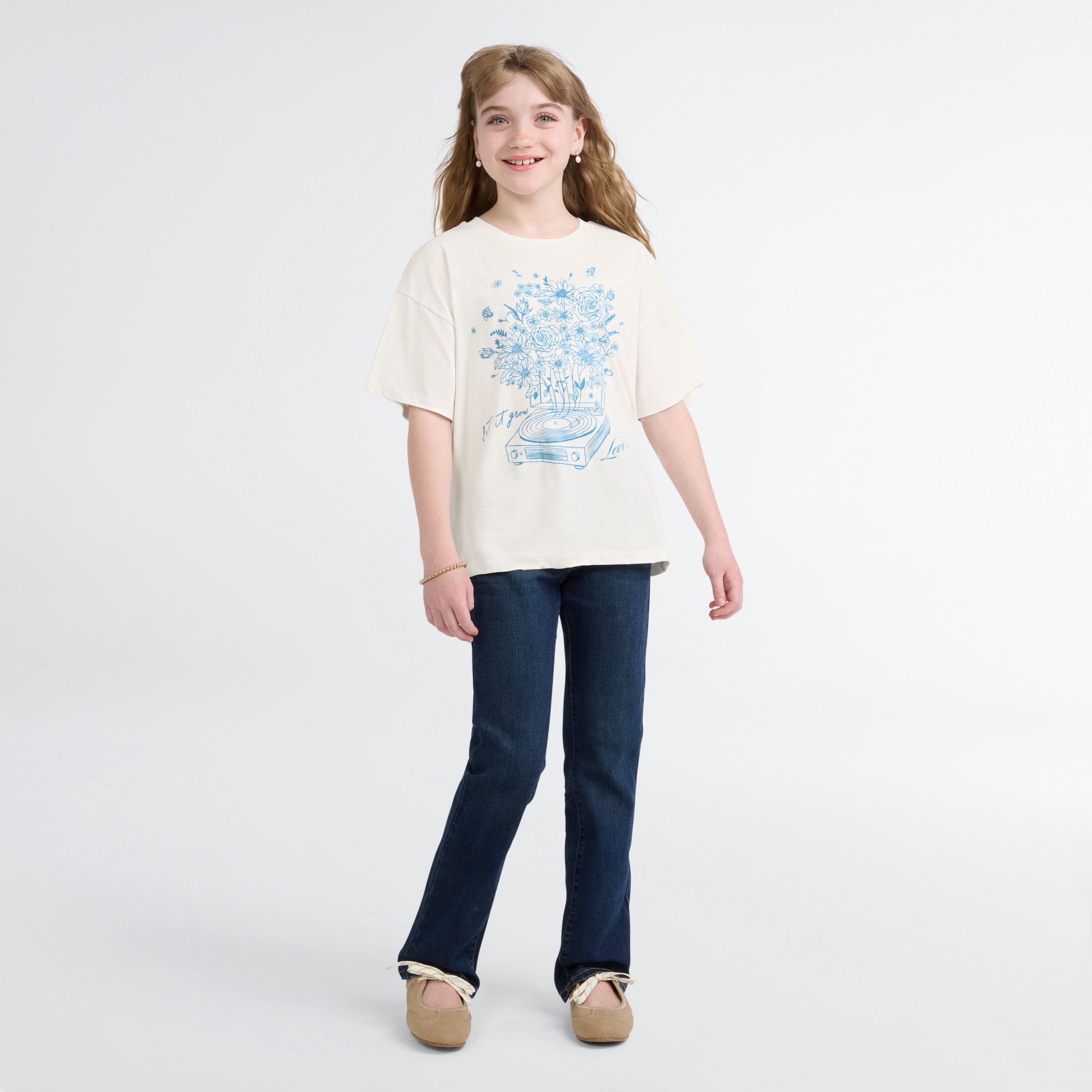 Levi Girls Oversized Graphic Short Sleeve Tee, Sizes 4-16