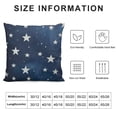thumbnail image 5 of SHANXI Decorations Blue White Stars Throw Pillow Covers Square Cushion Cover for Home Couch Sofa Patio Bedroom Livingroom 24x24in, 5 of 5