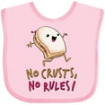 thumbnail image 3 of Inktastic No Crusts, No Rules- Silly PB&J Sandwich on the Loose Boys or Girls Baby Bib, 3 of 4